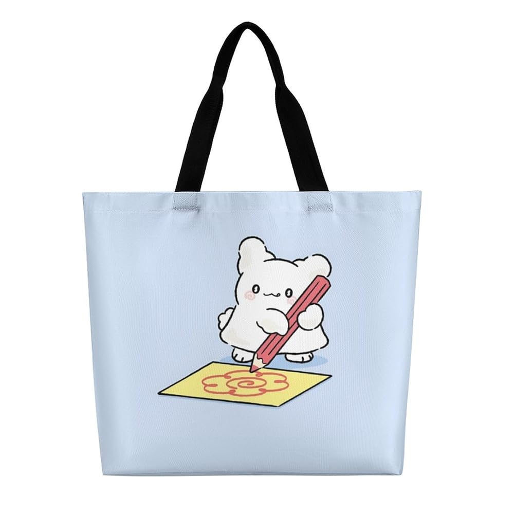 はなまるおばけ　エコバッグ　セット はなまるおばけ I love sweets ポーチ付き総柄エコバッグ